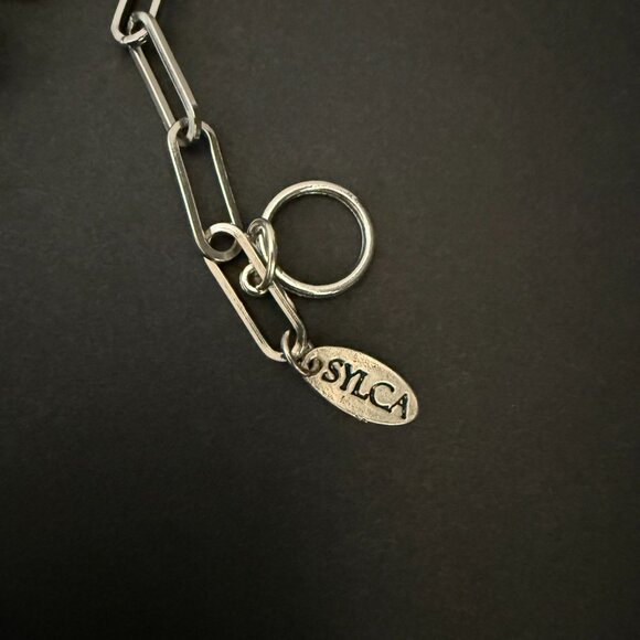 NWT Sylca Handmade Contemporary Art to Wear Reclaimed Materials Pendant - Picture 5 of 13